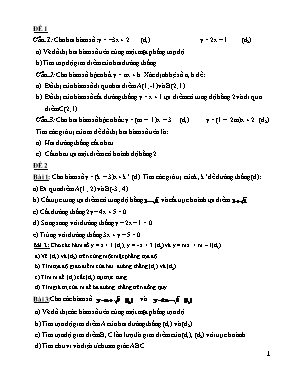 3 Đề kiểm tra Toán 9 - Chương 2
